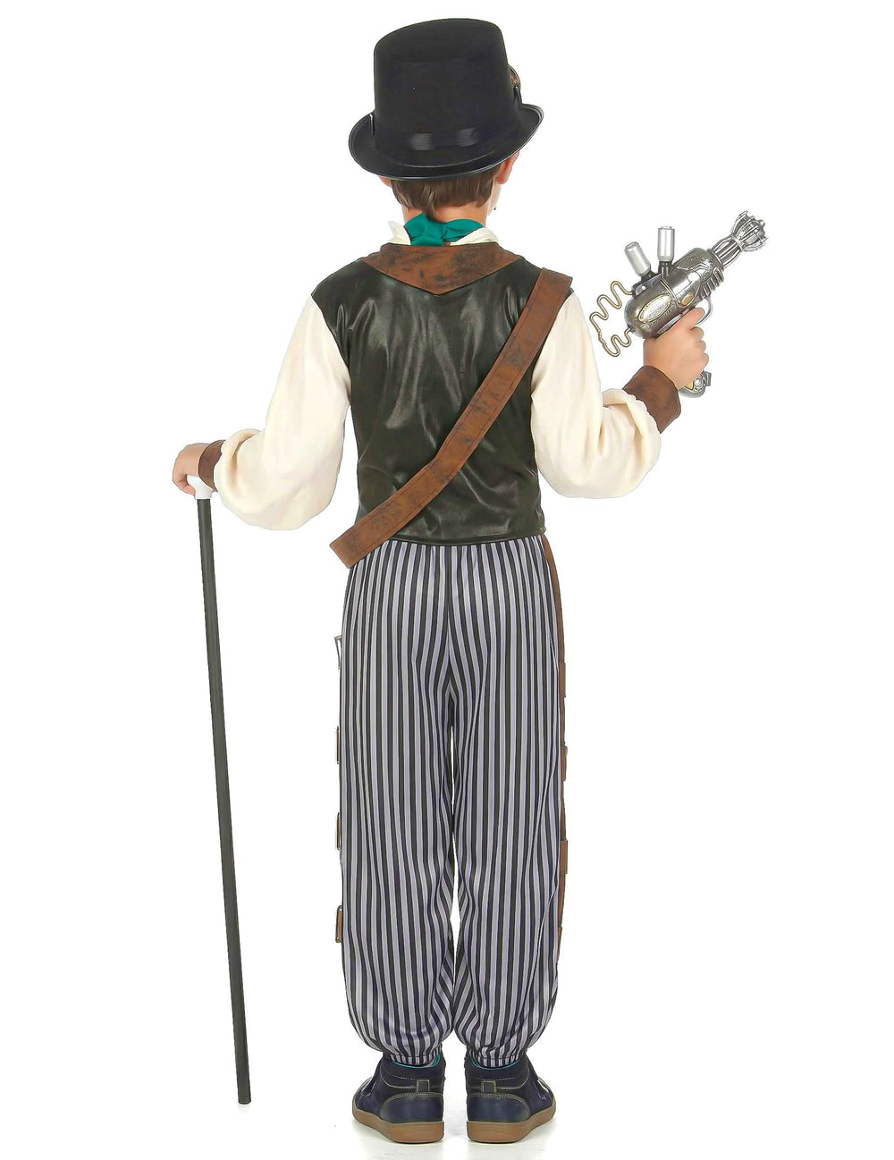 Stražnji pogled na steampunk dandy kostim za dijete