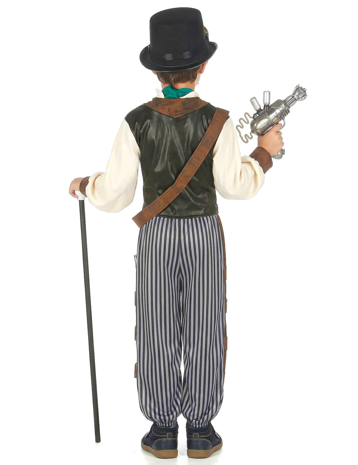 Stražnji pogled na steampunk dandy kostim za dijete