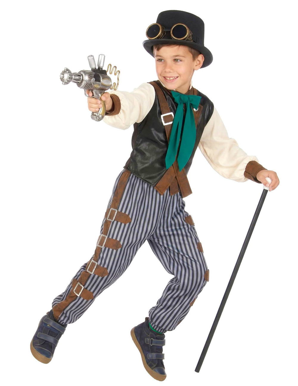 Pregled s dodacima steampunk dandy kostima za dijete