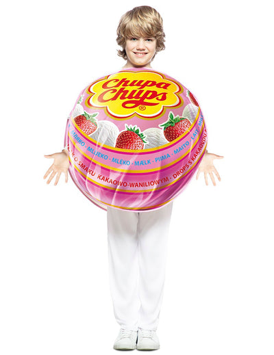 Déguisement de sucette Chupa Chups pour enfant rose parfum fraise