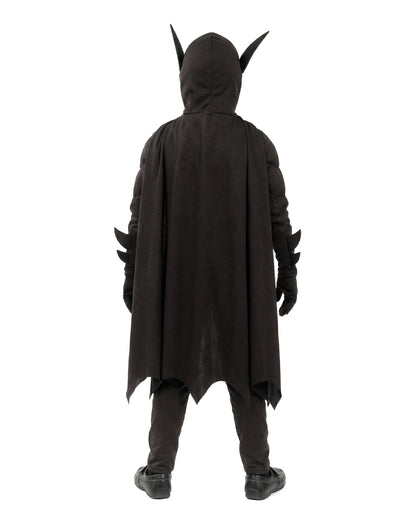 Vue de dos du déguisement super héros chauve-souris