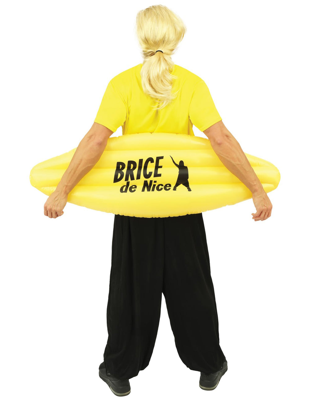 Vue de dos du déguisement surfeur Brice de Nice™