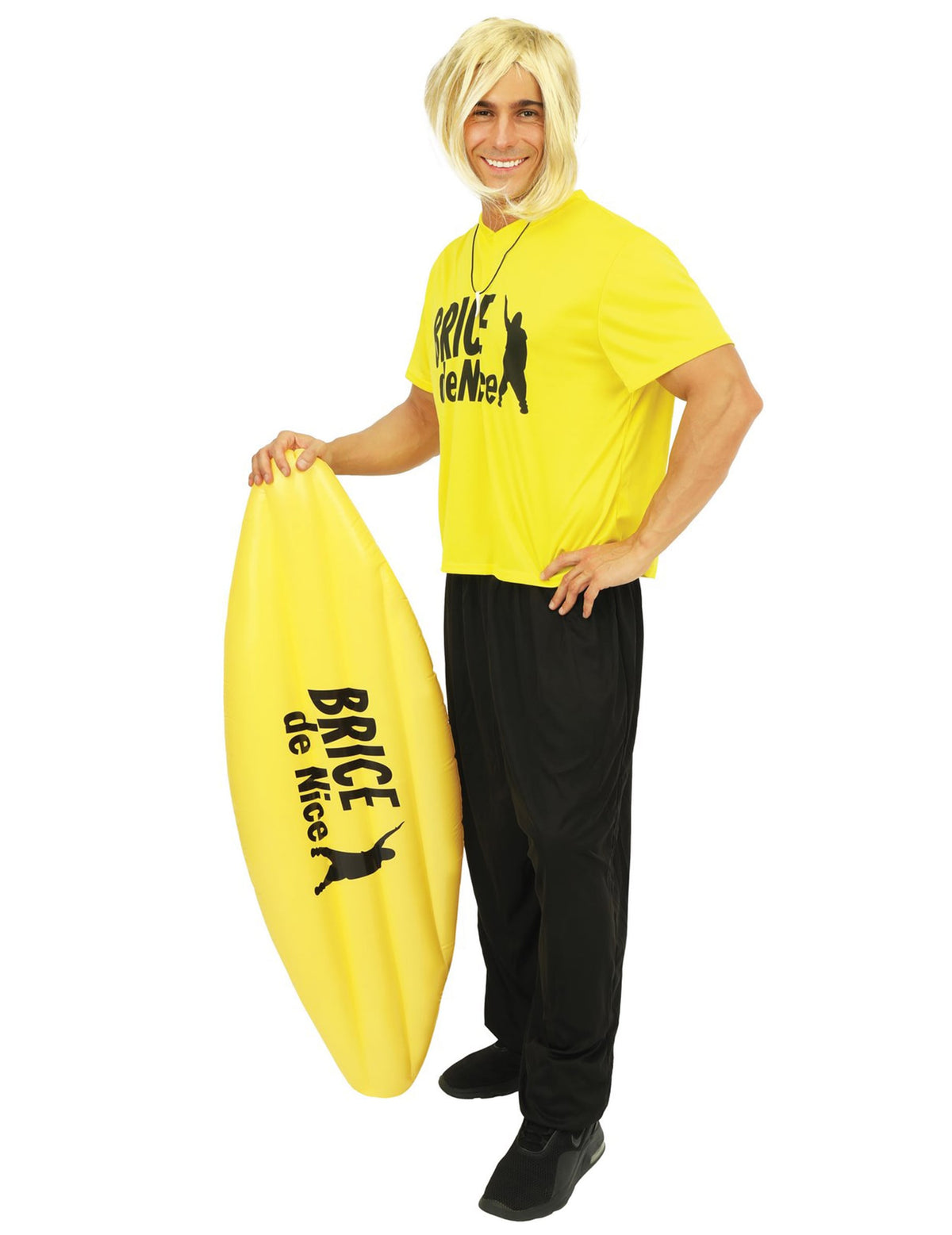 Vue de profil du déguisement surfeur Brice de Nice™