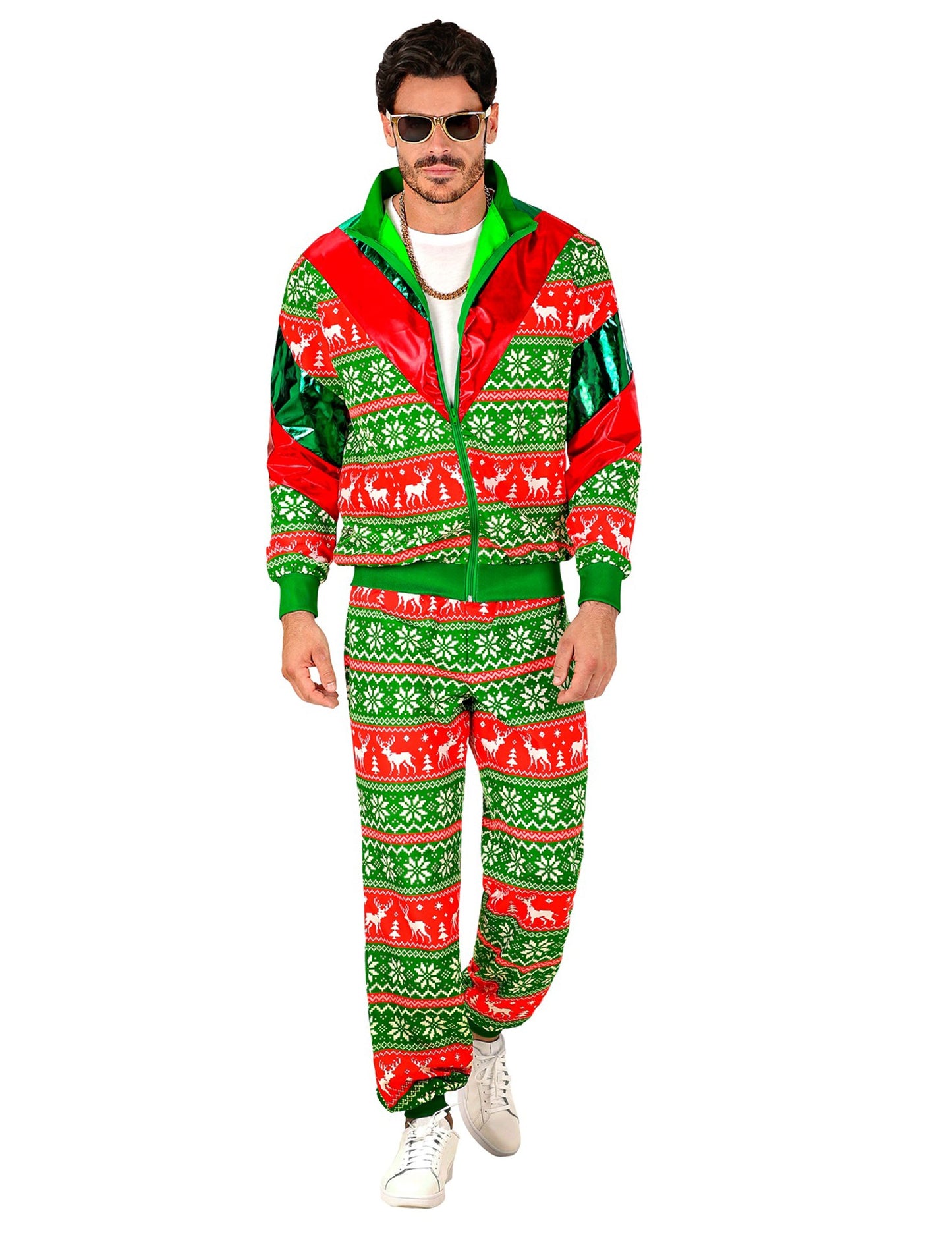 Zeleno-crveni božićni kostim za odrasle