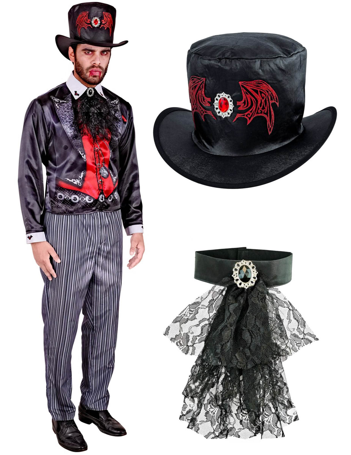 Muški kostim dendy vampira