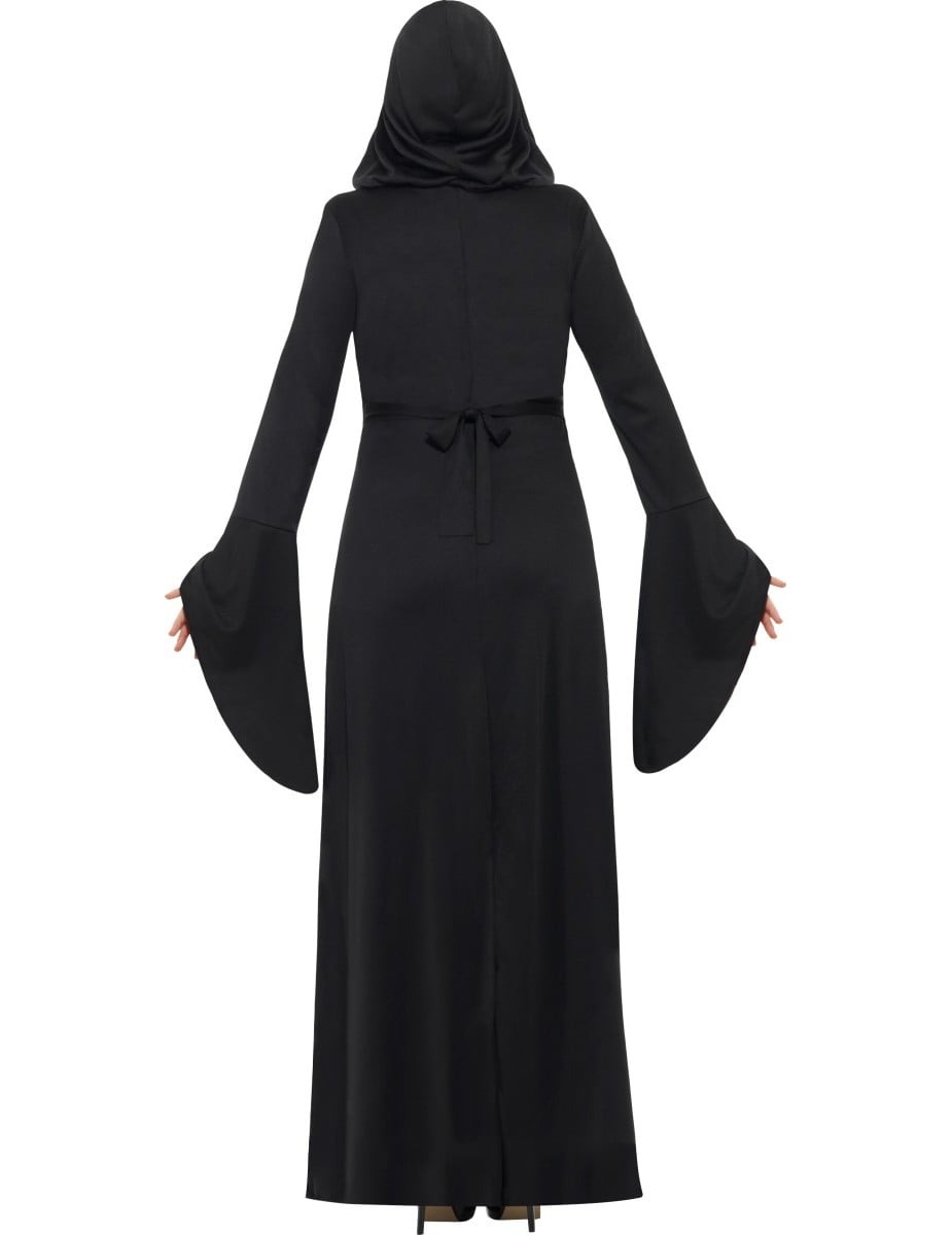 Vue de dos du déguisement de vampire pour femme