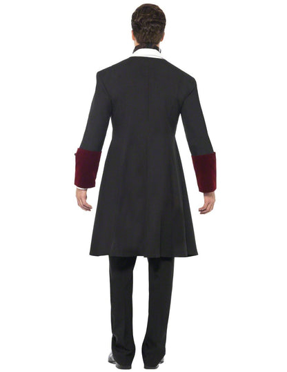 Vue de dos du déguisement de vampire pour homme