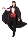Halloween muški crveni vampir prerušen