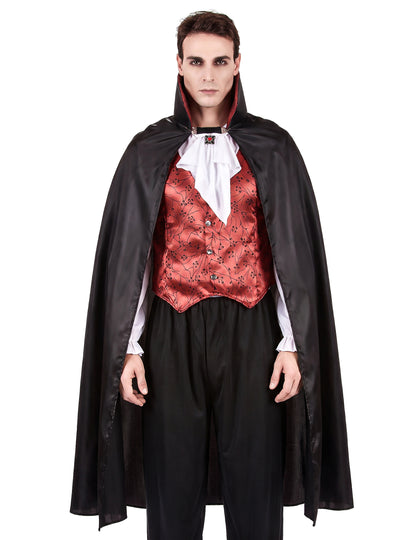 Halloween muški crveni vampir prerušen
