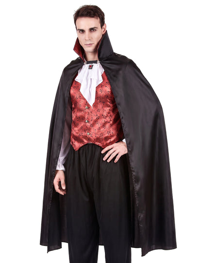 Halloween muški crveni vampir prerušen