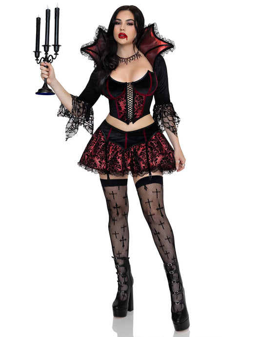 Ženski seksi barokni vampirski kostim