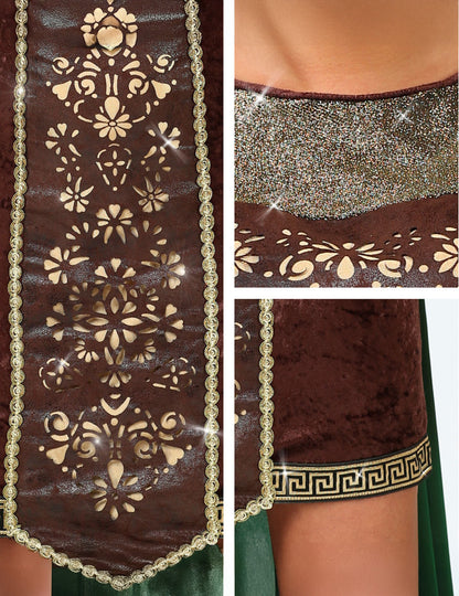 Viking krzno prerušava se s ženskim ogrtačem