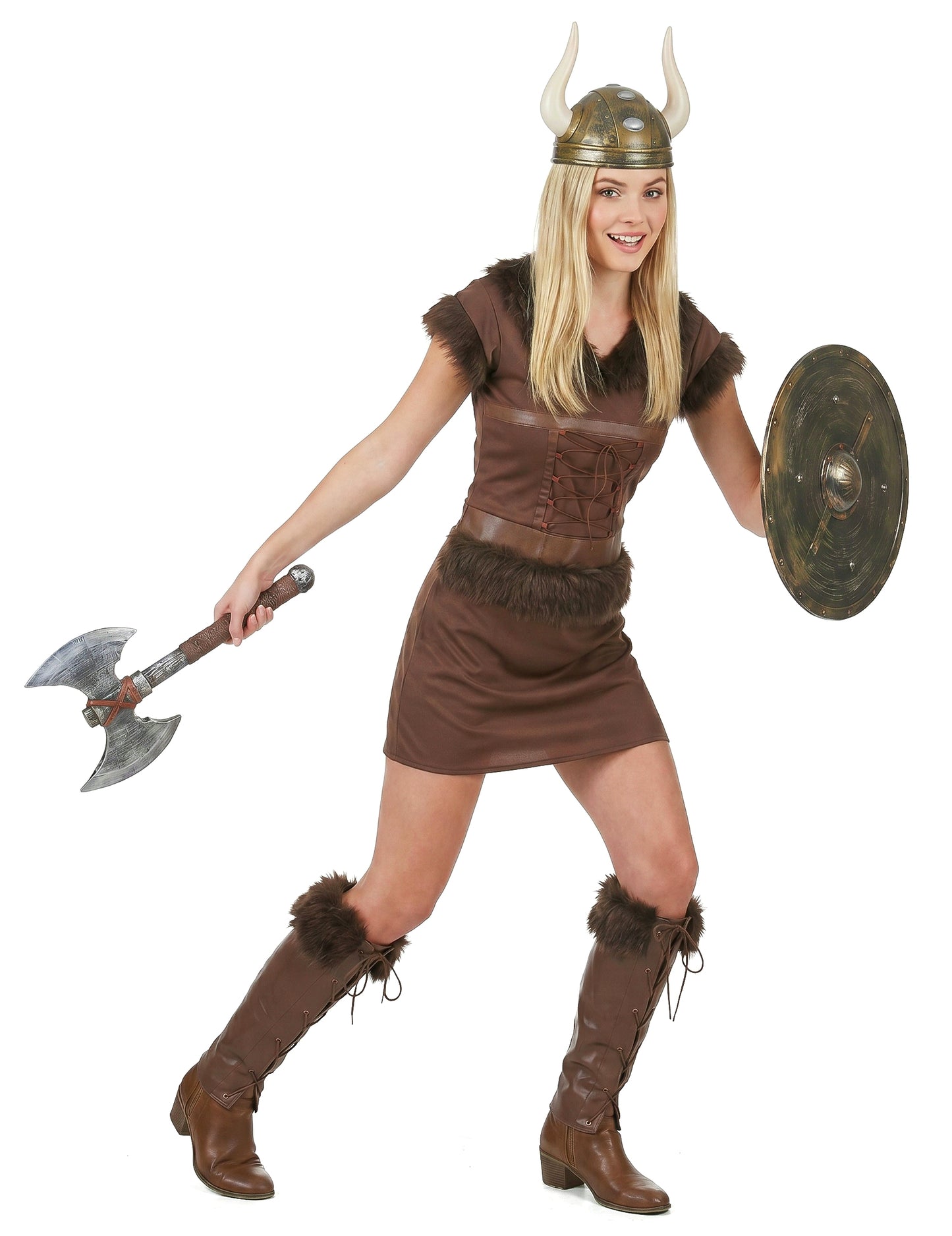 Viking kostim seksi smeđa žena