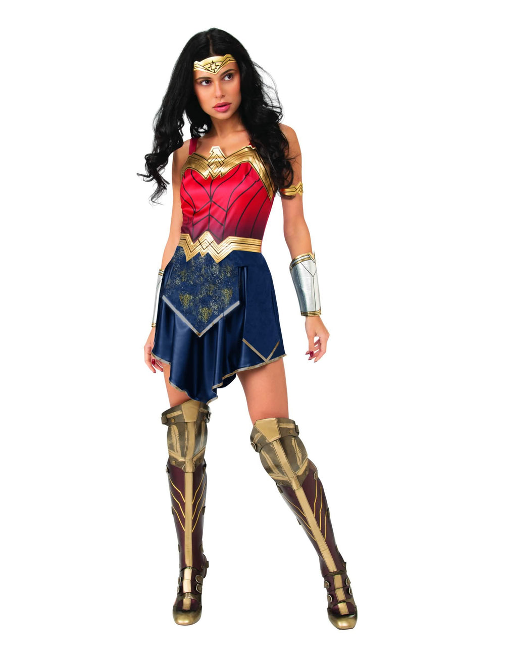 Kostim Wonder Woman 1984 luksuz za žena crvena plava i zlatna