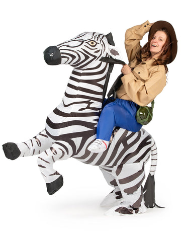 Kostim zebre na napuhavanje odraslih