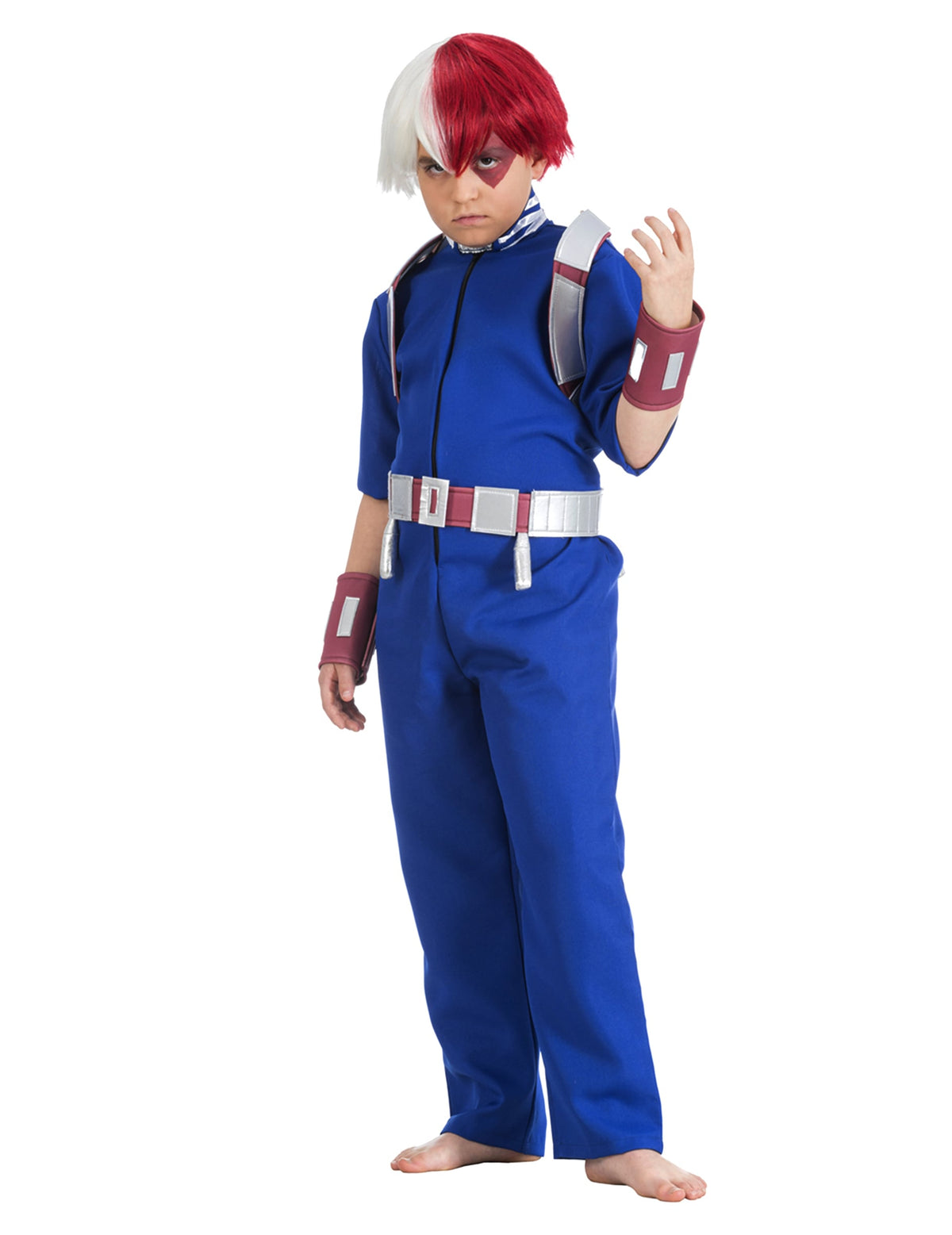 Déguisement Shoto Todoroki My Hero Academia pour enfant bleu et argenté