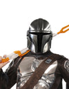 Demi masque The Mandalorian™ pour adulte argenté