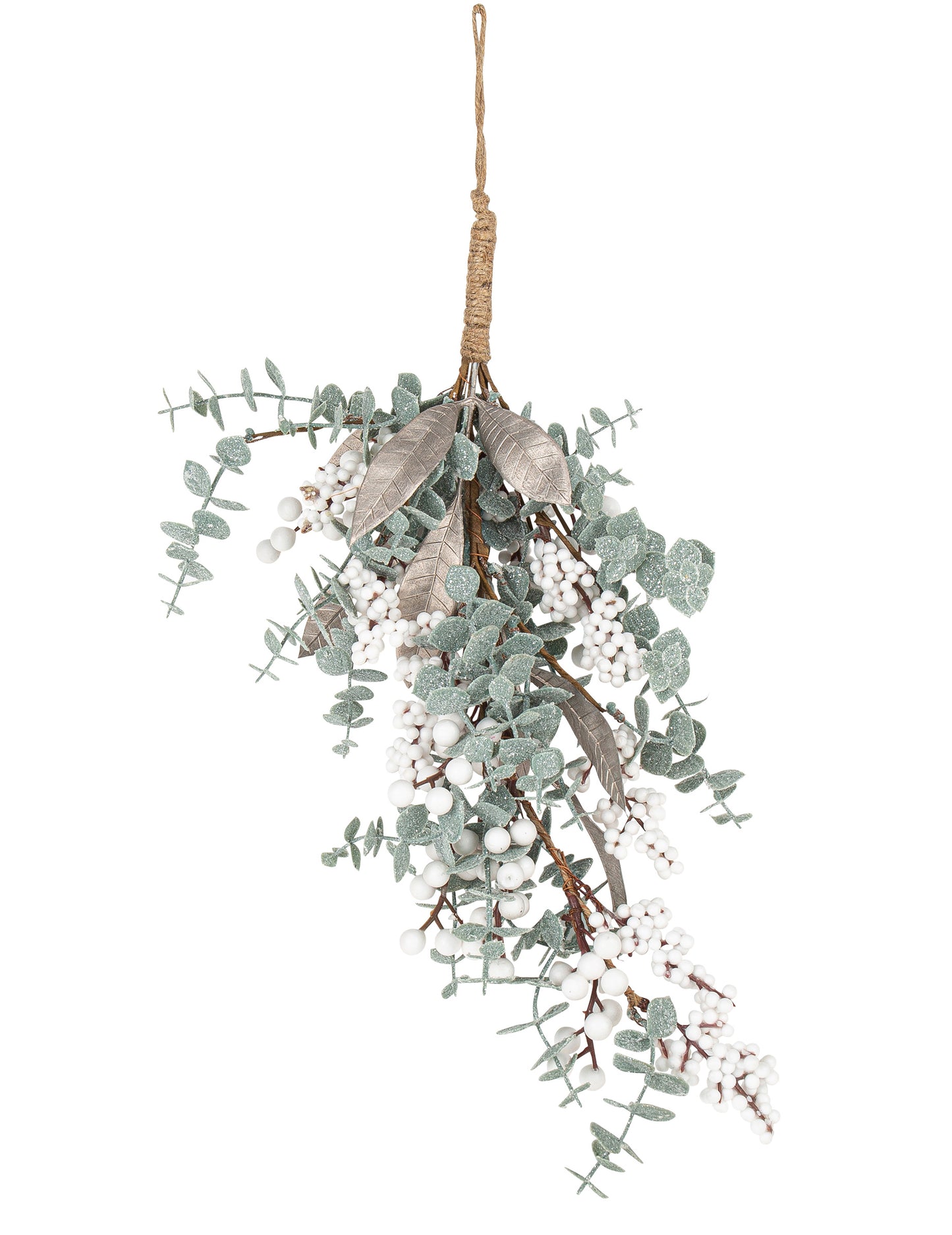 Viseća grana eukaliptusa s iridescentnim šljokicama 56 cm 