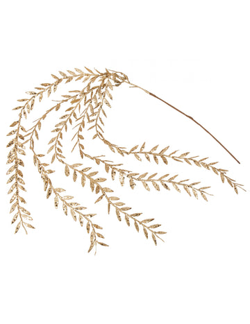 Girlanda od lišća sa bakrenim šljokicama 90 cm 