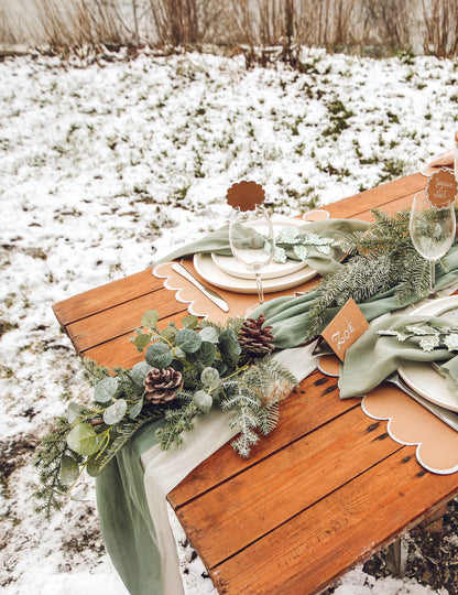 Girlanda od bora i eukaliptusa 53 cm 