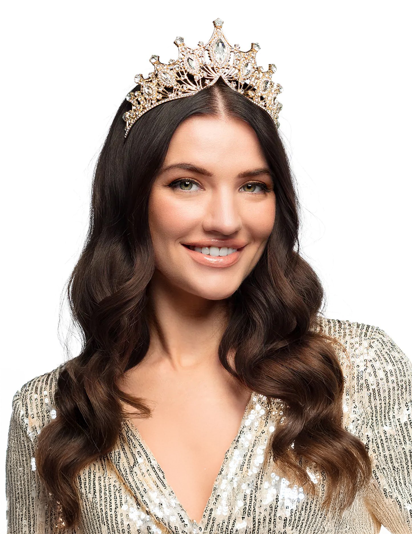 Metalna kraljevska tijara rose gold za odrasle