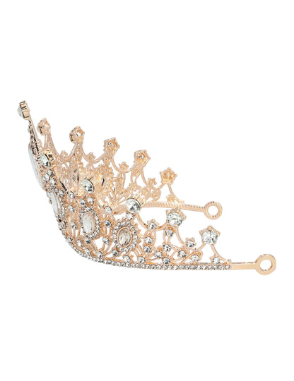 Metalna kraljevska tijara rose gold za odrasle