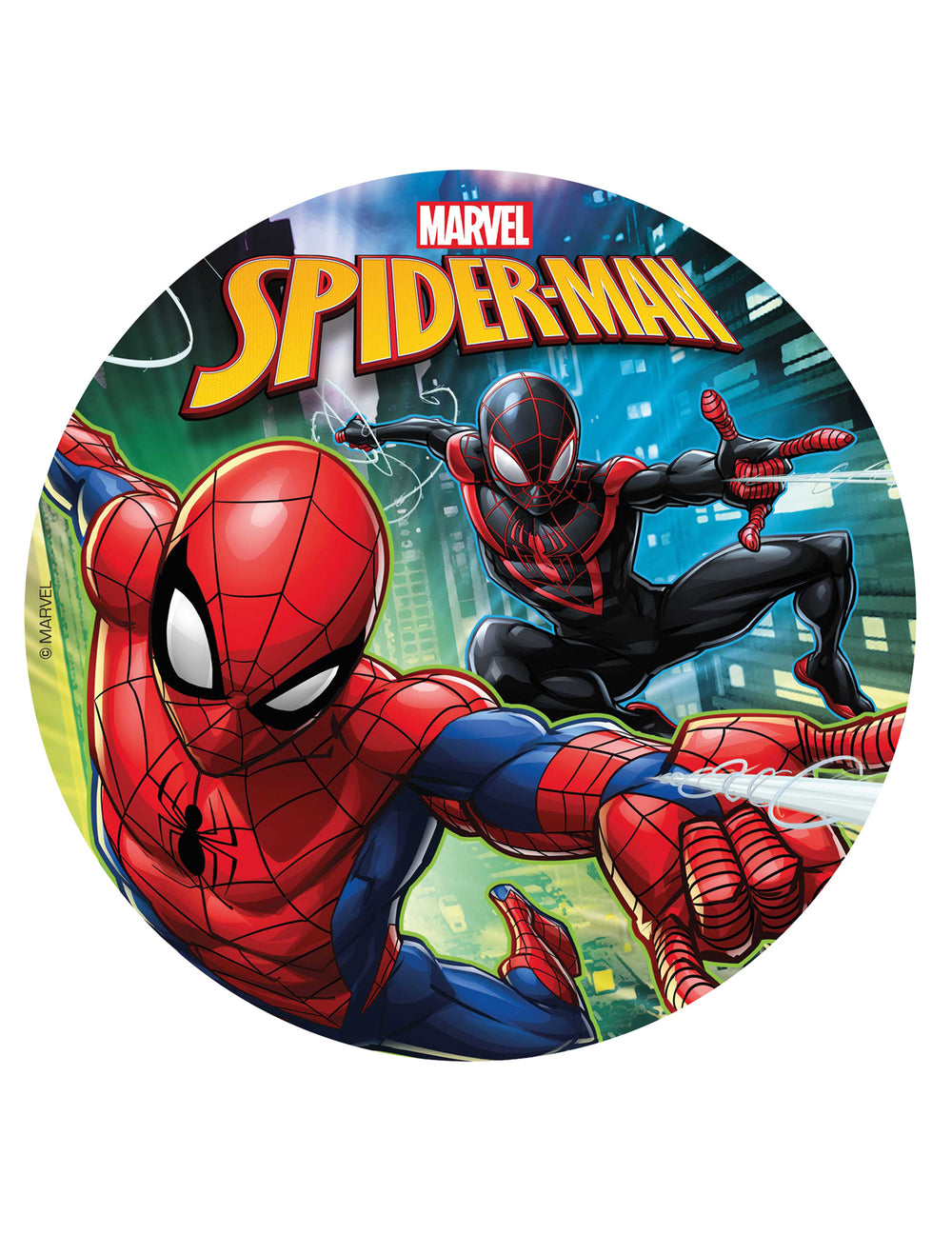 Disque azyme Spiderman New Generation pour enfant multicolore
