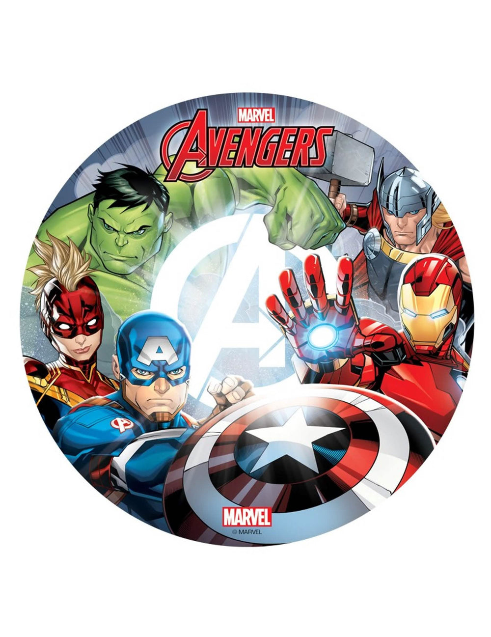 Oblatni disk The Avengers za dijete višebojno s Hulk Iron Man i Captain America