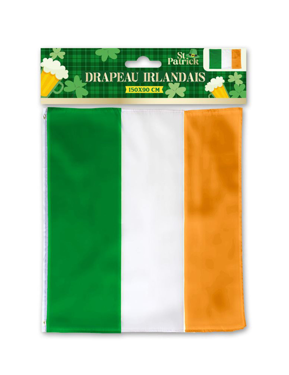 Vue du packaging du Drapeau Irlandais