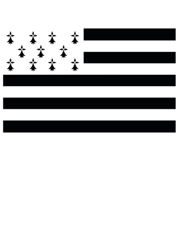 Brittany navijač zastava 150 x 90 cm