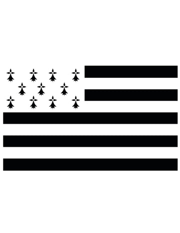 Brittany navijač zastava 150 x 90 cm