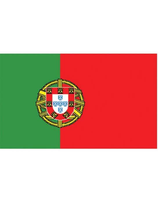 Portugalska zastava navijača za odrasli zelena i crvena