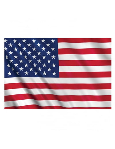 Drapeau supporter USA pour adulte bleu blanc rouge avec étoiles