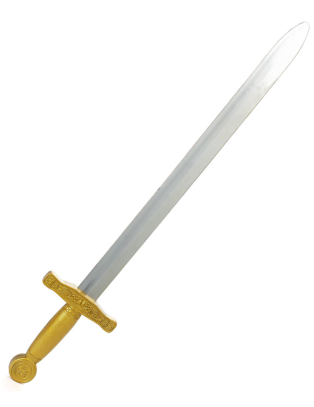Vue de profil de l'épée de chevalier médiéval