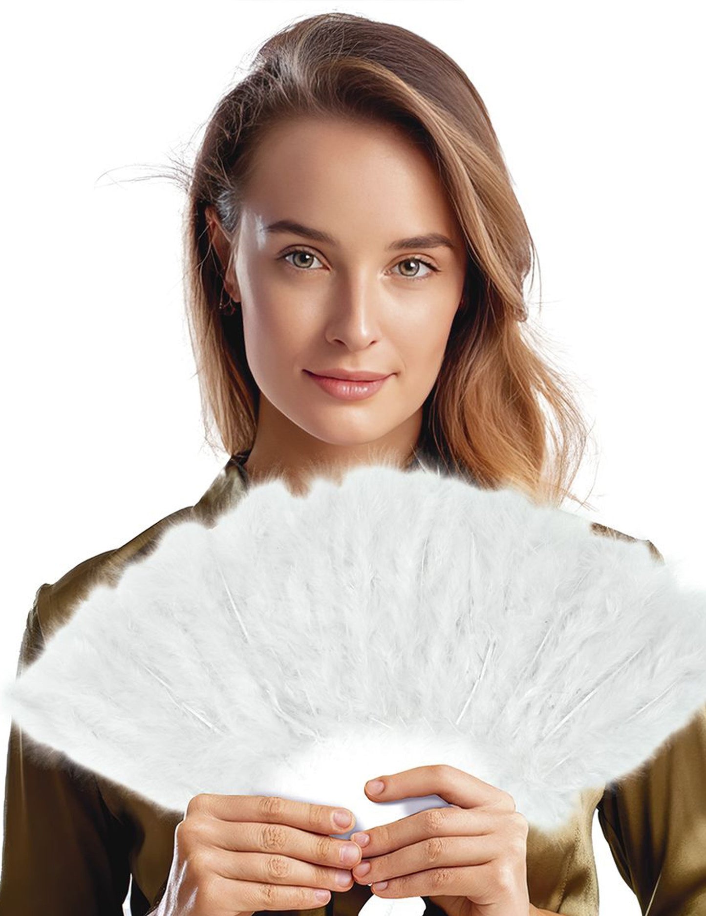 25 cm bijela pernata