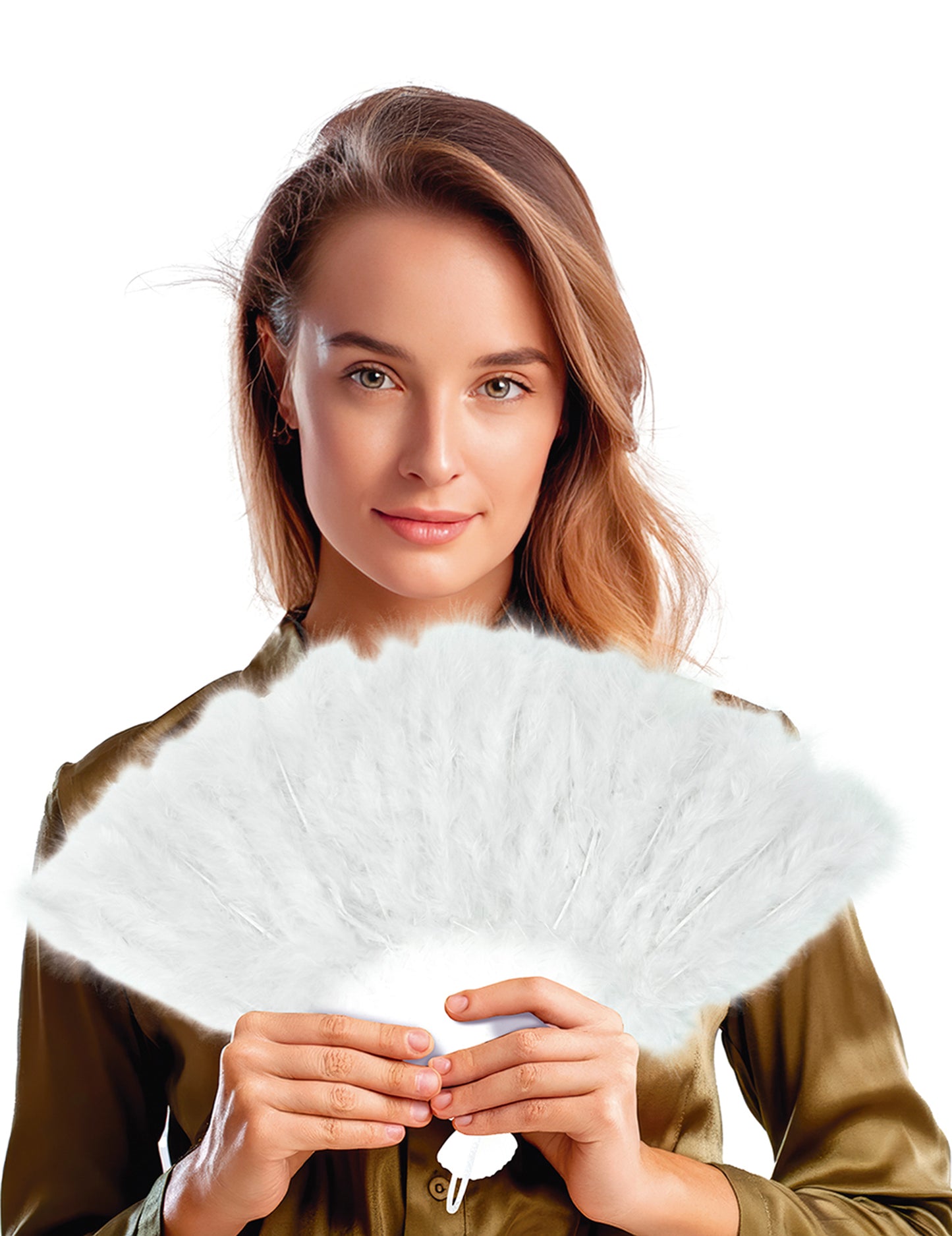 25 cm bijela pernata