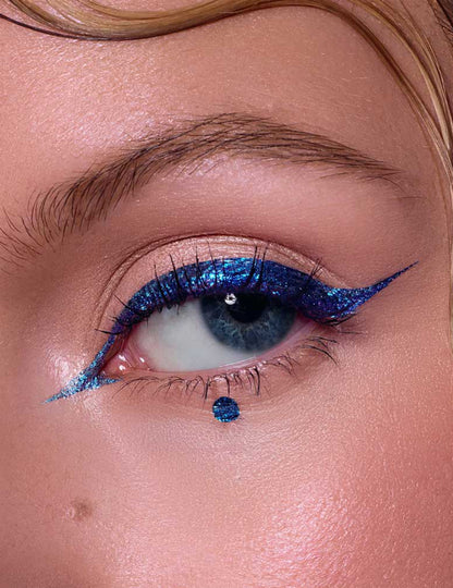 Eyeliner sa šljokicama, električno plavi - Si si la paillette™