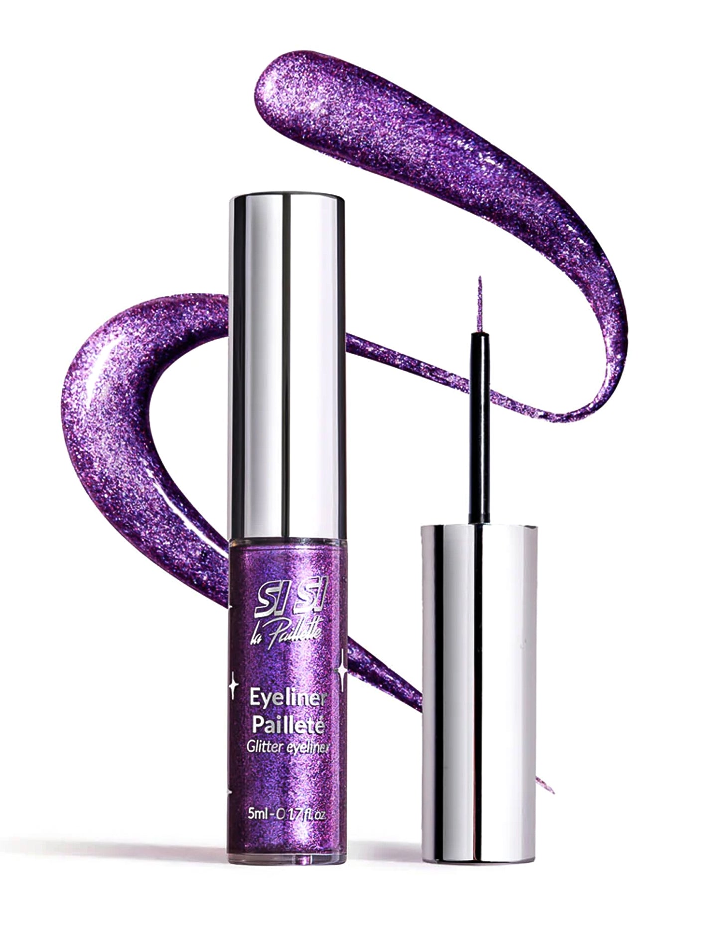 Ljubičasti glitter ajlajner - Si si la paillette™