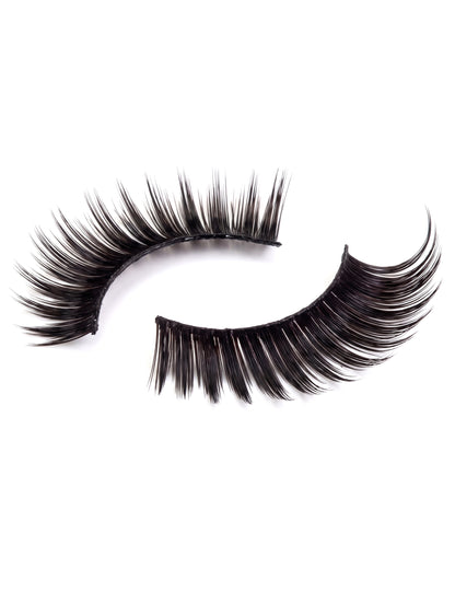 Faux cils allongés noirs adulte