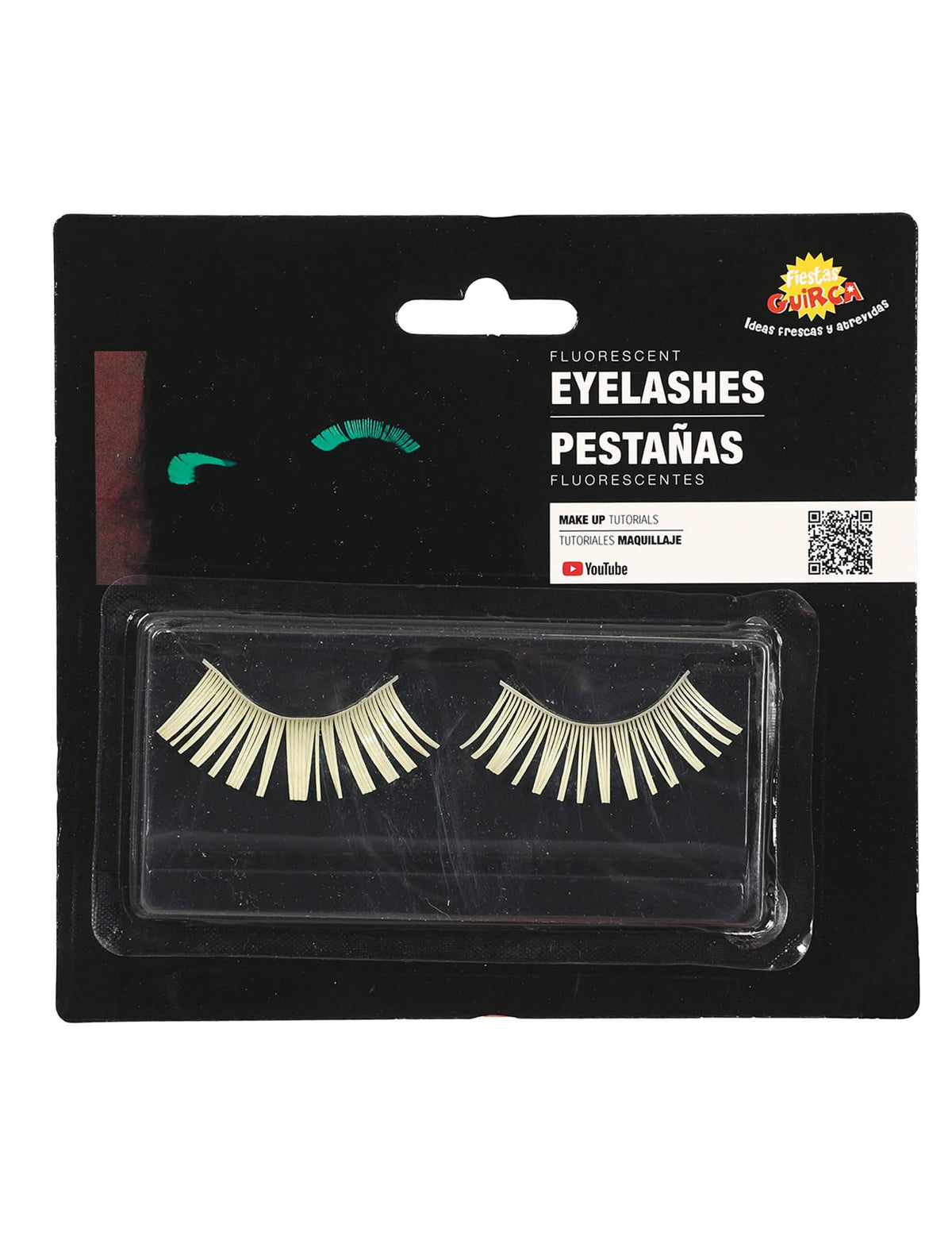 Emballage d'origine des faux-cils phosphorescents pour adulte