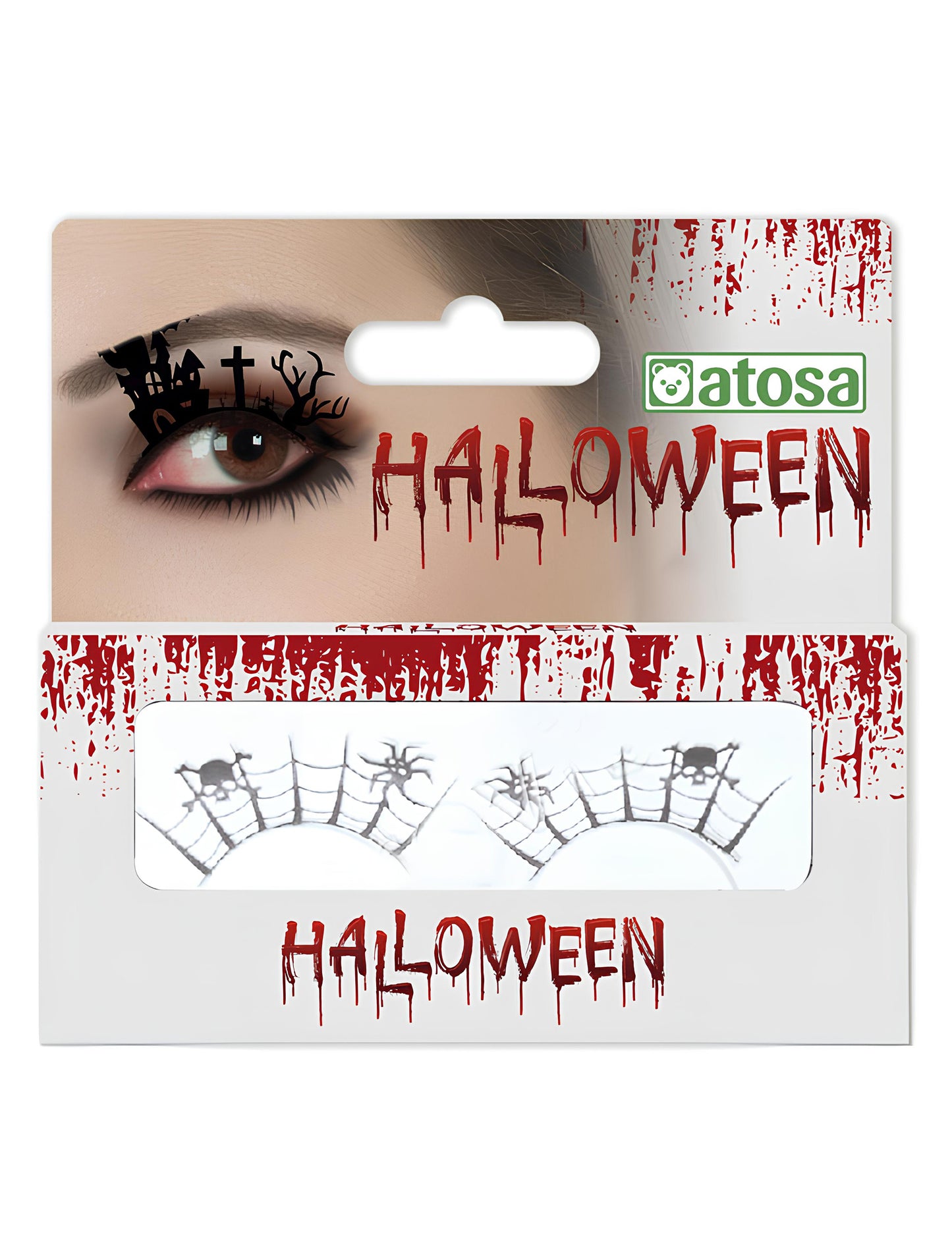 Umjetne trepavice za odrasle u crnoj paukovoj mreži