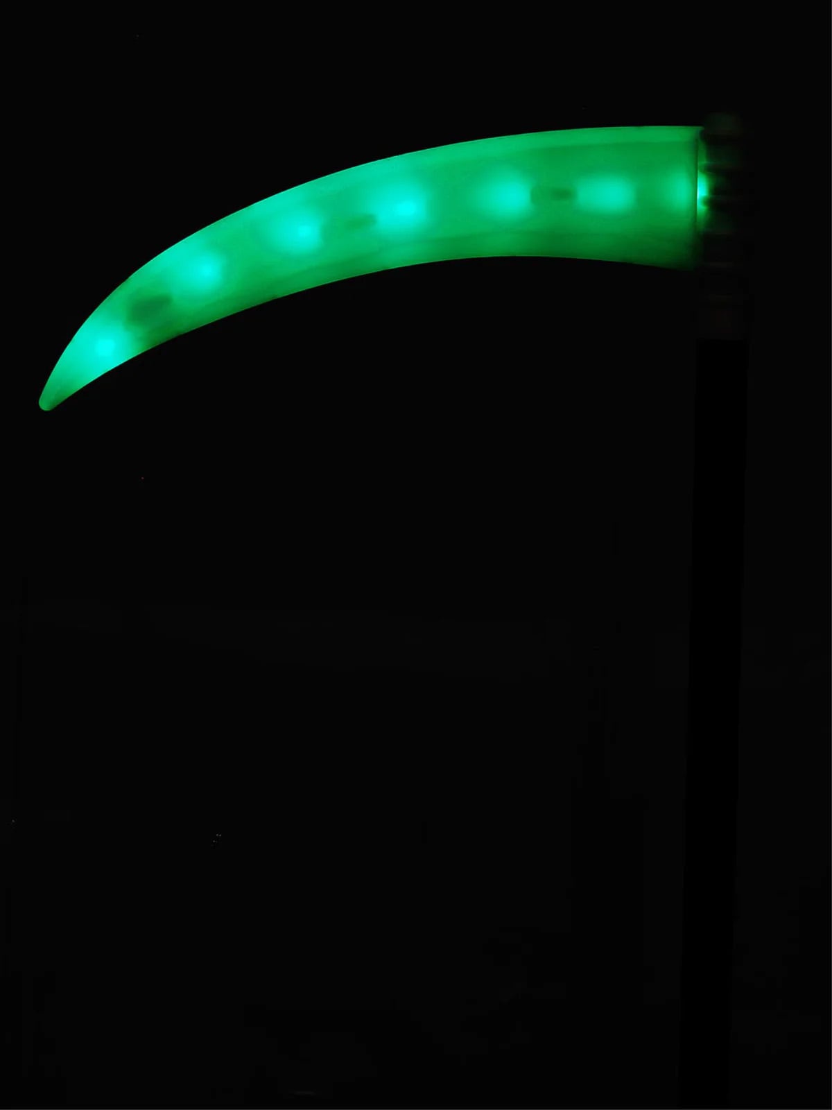 Faux en plastique pour adulte avec LED verte