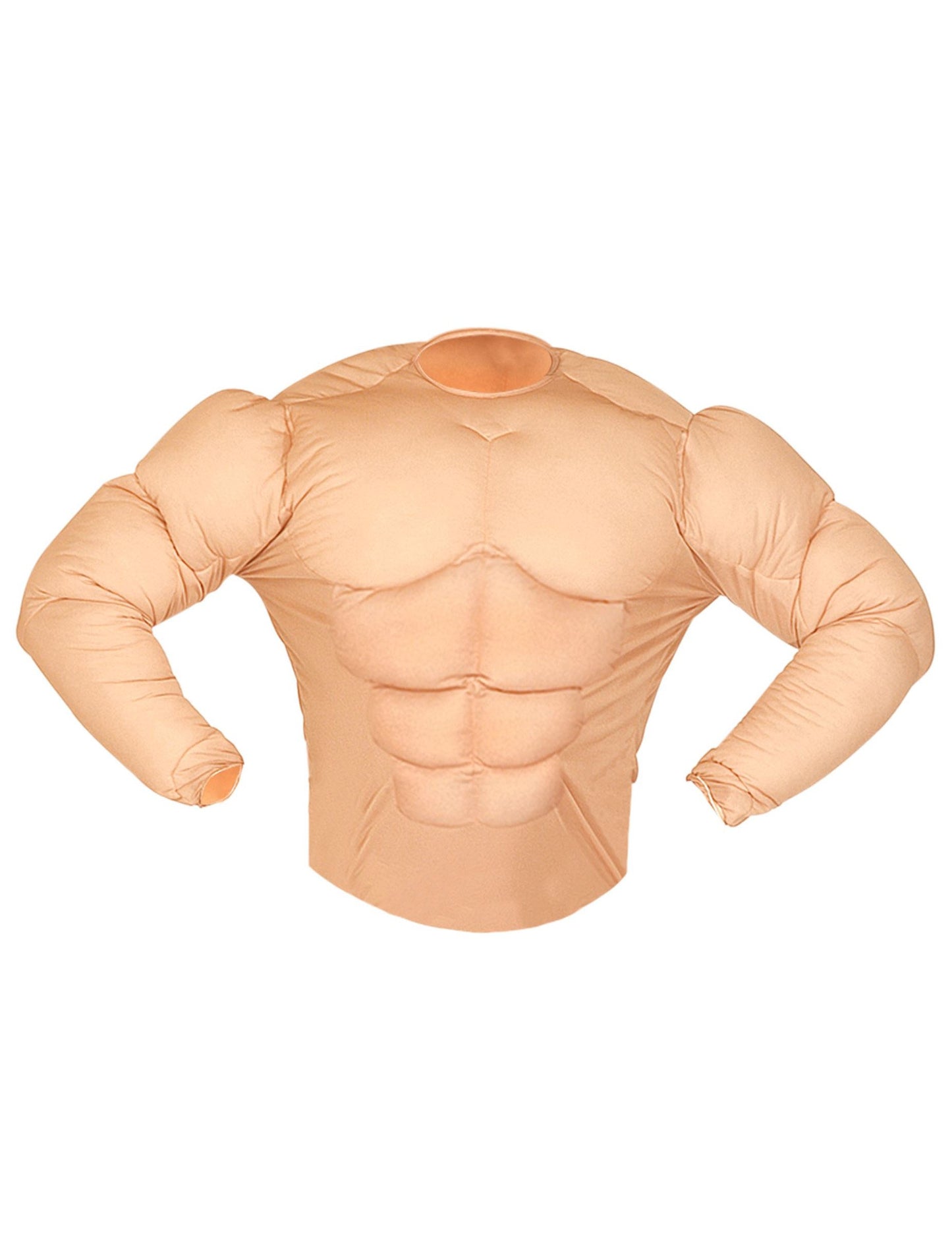 Détail des muscles pectoraux du faux torse musclé militaire