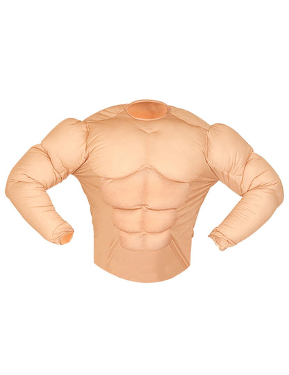 Détail des muscles pectoraux du faux torse musclé militaire