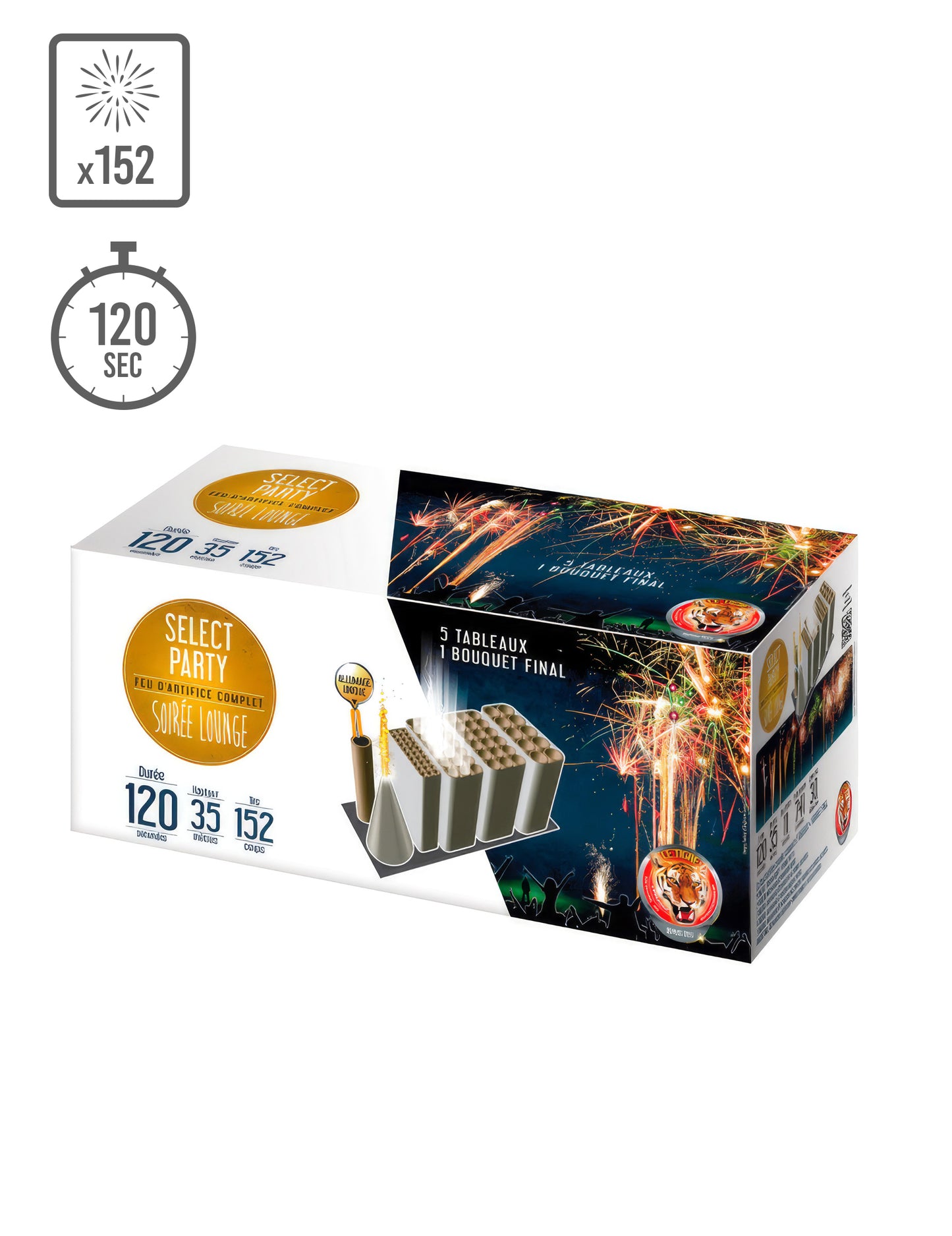 Vatromet Lounge večer® 152 pucnja 120 sek 