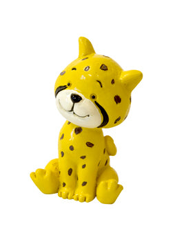 Figurica geparda u sjedećem položaju od 3,5 cm cm 3,5 puta cm