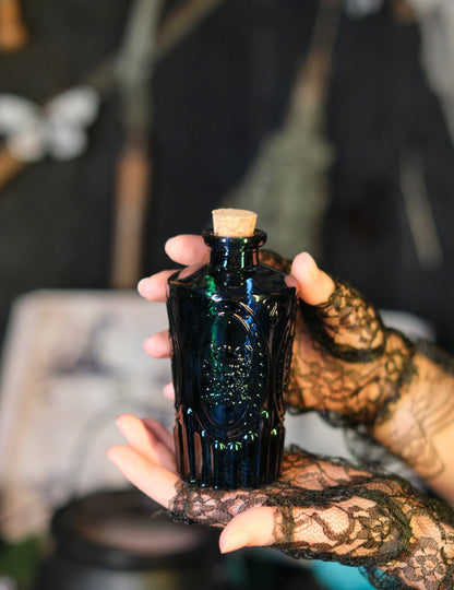 Ponoćna plava staklena bočica 13.5 cm