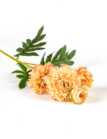 Umjetni cvjetovi cinije na stabljici breskve 61 cm za ukras