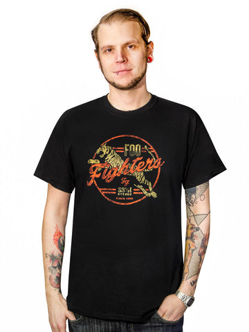 Foo Fighters majica Tiger Exclusive majica crno-crveno-žuta 