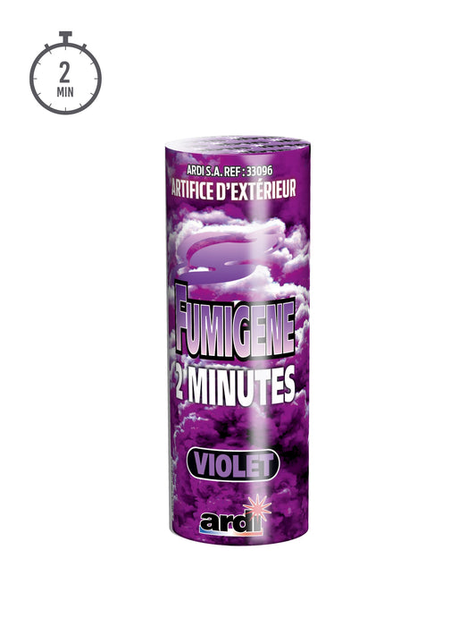 Vue de face du packaging du fumigène en pot 2 minutes